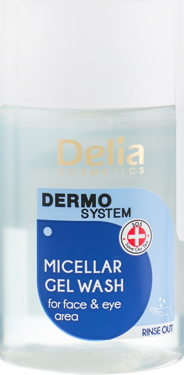 Мицеллярный гель для умывания - Delia Dermo System Micellar Gel Wash Fir Face And Eye Area