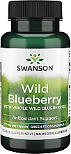 Харчова добавка "Дика чорниця", 250мг - Swanson Wild Blueberry — фото N1