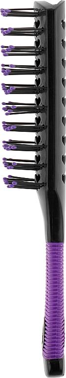 Массажная щетка для волос, HB-01-12, фиолетовая - Beauty LUXURY — фото N2