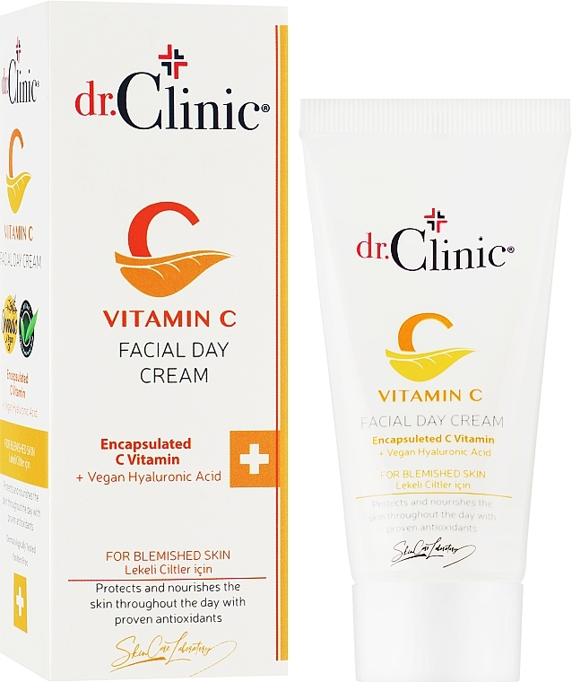 Освітлювальний крем для обличчя з вітаміном С - Dr. Clinic Vitamin C Facial Day Cream — фото N2