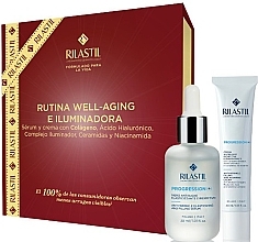 Духи, Парфюмерия, косметика Набор - Rilastil Progression(+) Rutina Well-Aging E Iluminadora (serum/30ml + cream/40ml)