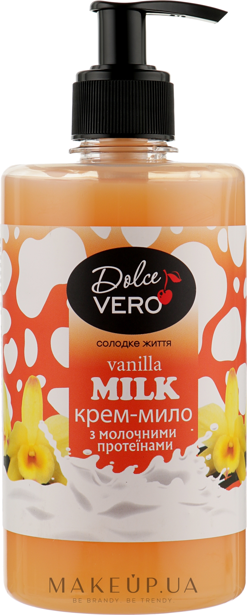 Рідке крем-мило з молочними протеїнами - Dolce Vero Vanilla Milk — фото 500ml