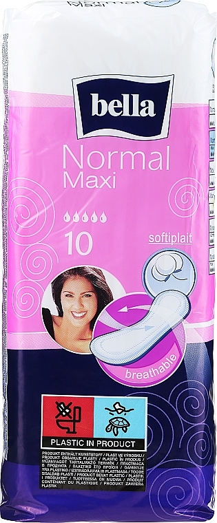 Гигиенические прокладки Normal Maxi, 10 шт - Bella — фото N1