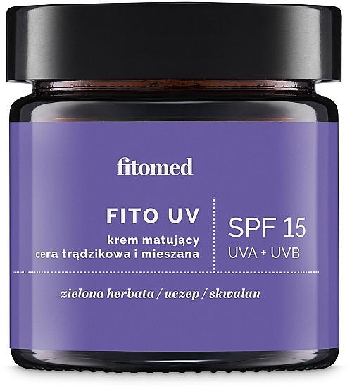 Солнцезащитный крем для кожи с несовершенствами - Fitomed Fito UV SPF 15 UVA+UVB — фото N1