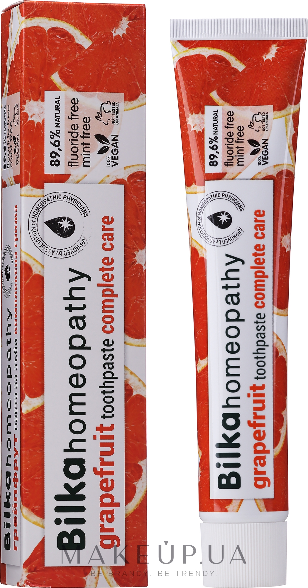 Гомеопатическая зубная паста "Грейпфрут" - Bilka Homeopathy Grapefruit Toothpaste — фото 75ml