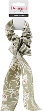 Духи, Парфюмерия, косметика Резинка для волос с лентой, FA-5733, хаки - Donegal
