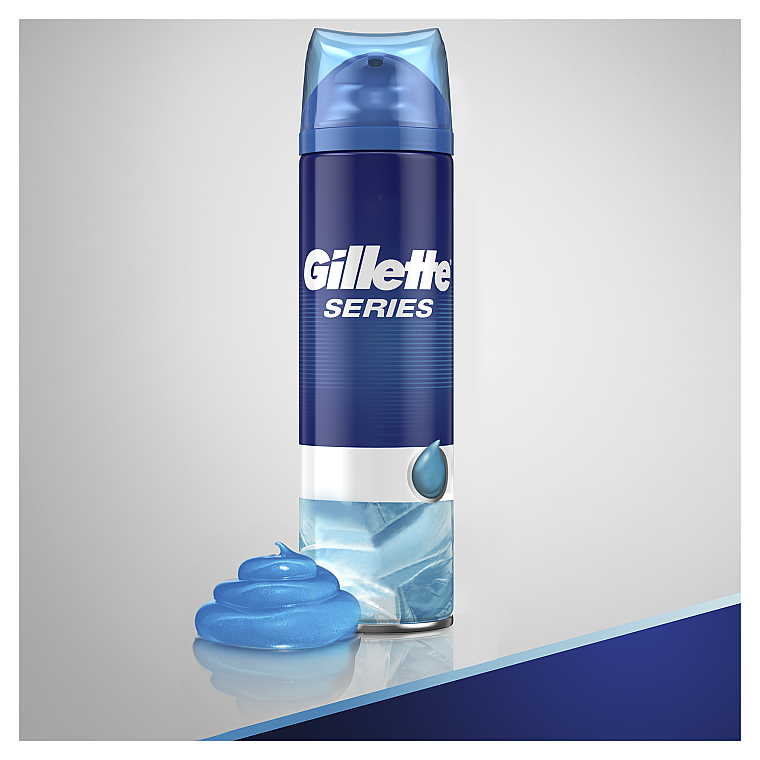 Гель для бритья для чувствительной кожи с эффектом охлаждения - Gillette Series Sensitive Cool Skin Shave Gel For Men — фото N7