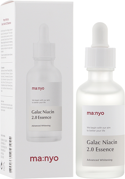 Эссенция усиленная с галактомисисом и ниацинамидом - Manyo Galac Niacin 2.0 Essenc — фото N8