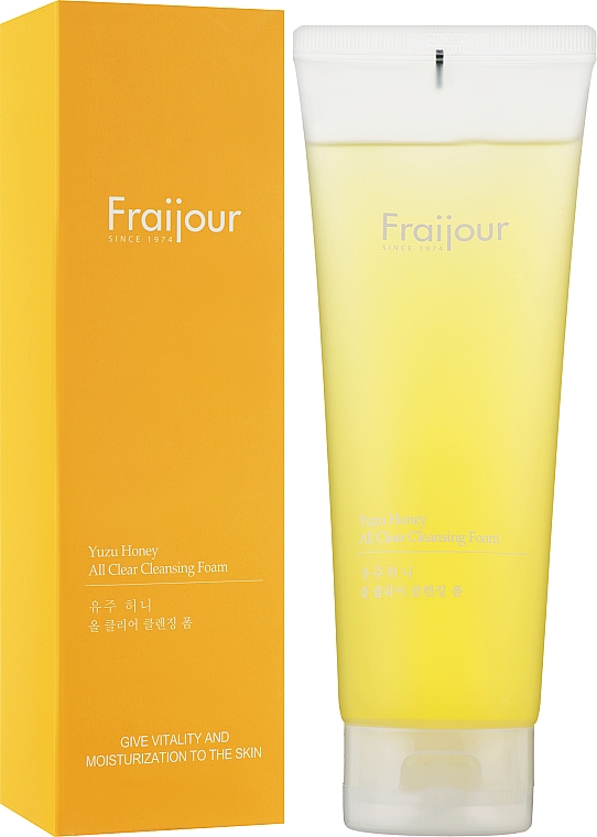 Пенка для умывания с прополисом и юдзу - Fraijour Yuzu Honey All Clear Cleansing Foam — фото N2