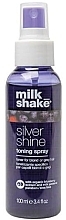 Тонувальний спрей для світлого та сивого волосся - Milk Shake Silver Shine Toning Spray — фото N1