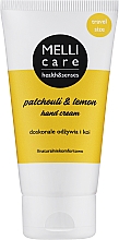 Парфумерія, косметика Крем для рук - Melli Care Patchouli & Lemon Hand Cream
