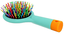 Щітка для волосся з дзеркальцем, м'ятна - Twish Handy Hair Brush with Mirror Magic Mint — фото N1
