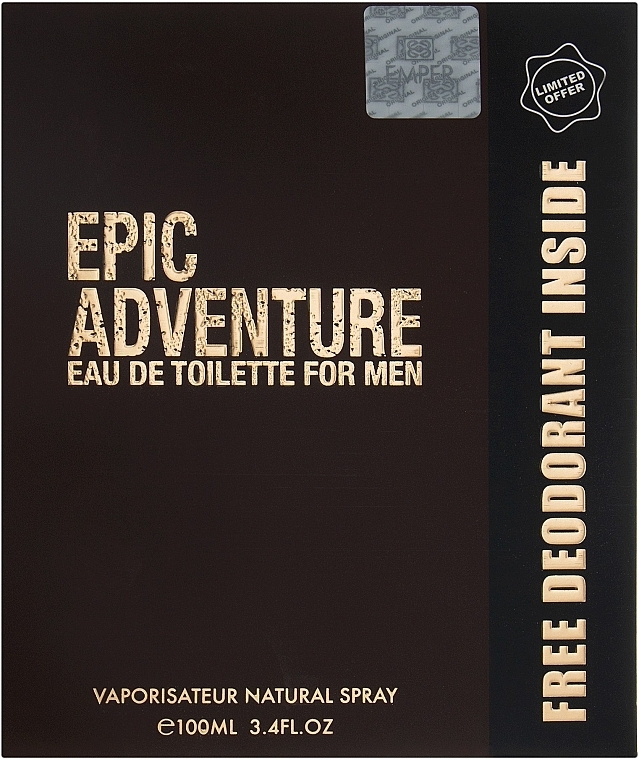 Emper Epic Adventure - Набор (edt/100ml + deo/200ml)