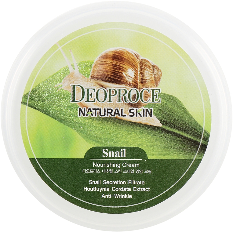 Крем для лица и тела с улиточным экстрактом - Deoproce Natural Skin Snail Nourishing Cream  — фото N3