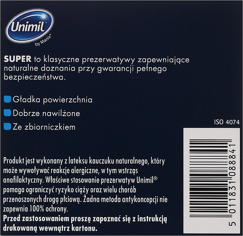 Презервативы, 3 шт - Unimil Super — фото N3