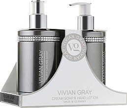 Набор - Vivian Gray Grey Crystal (cr/soap/250ml + h/lot/250ml) — фото N1