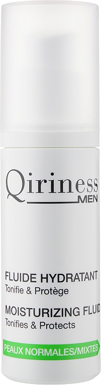 Зволожувальний флюїд для обличчя - Qiriness Men Moisturizing Fluid — фото N1
