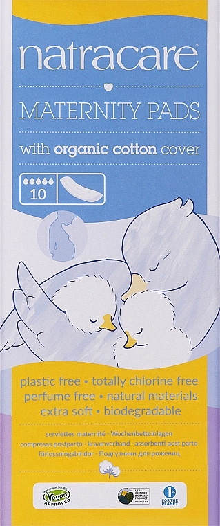 Прокладки, 10 шт - Natracare Maternity Pads — фото N1