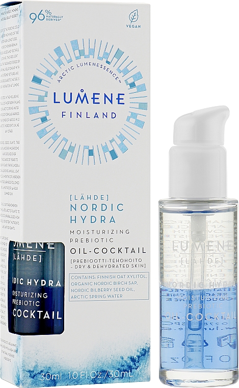 Увлажняющий коктейль с пребиотиками - Lumene Nordic Hydra Moisturizing Prebiotic Oil-Cocktail — фото N2