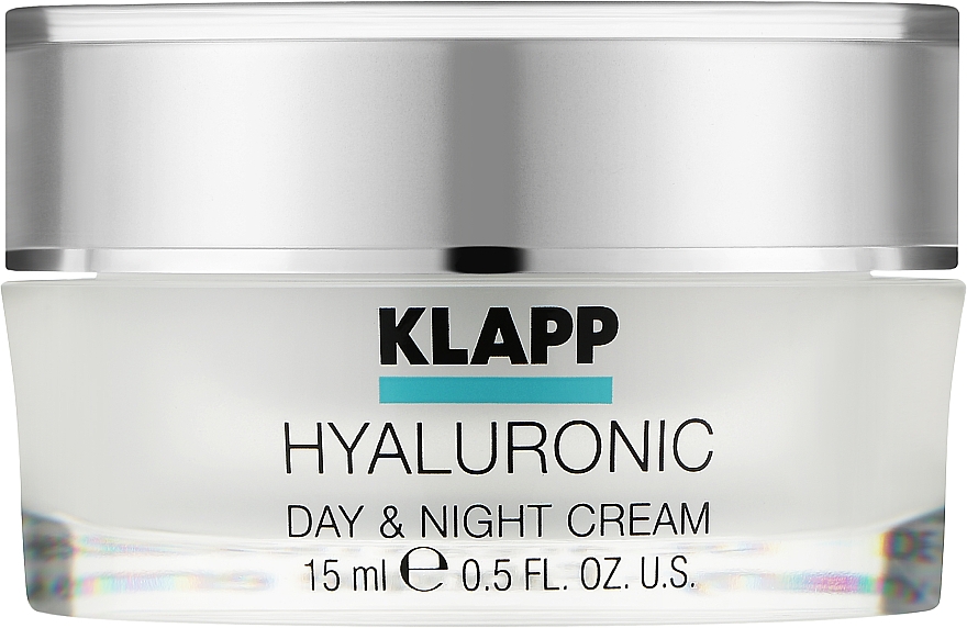 Крем "Гіалуронік" для денного й нічного застосування - Klapp Hyaluronic Day & Night Cream (міні) — фото N1