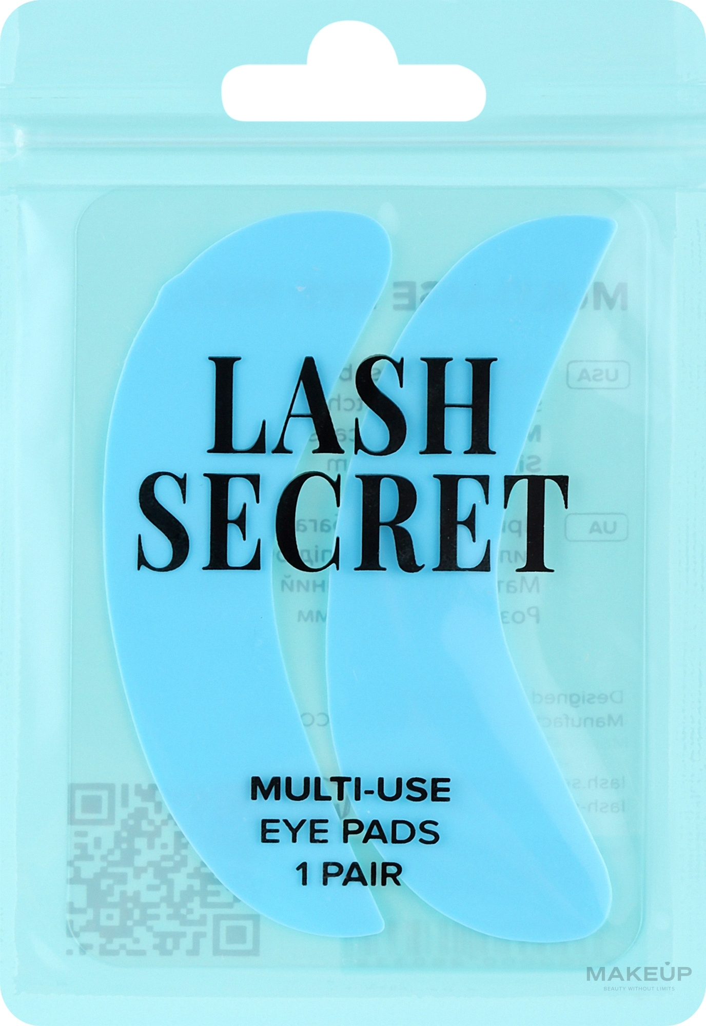 Патчі силіконові, блакитні - Lash Secret Multi-Use Eye Pads — фото 2шт