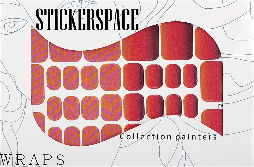 Дизайнерские наклейки для педикюра "Hot pedi" - StickersSpace — фото N1