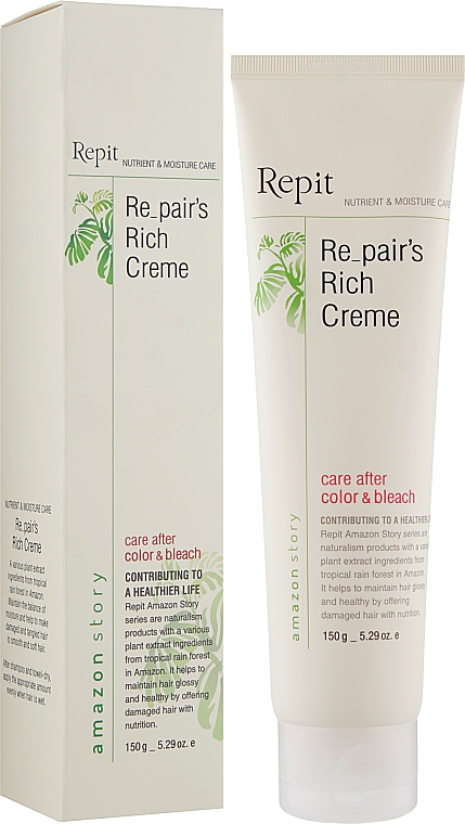 Крем восстанавливающий и питательный для волос - Repit Repair's Rich Cream Amazon Story — фото N2