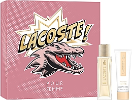 Парфумерія, косметика Lacoste Pour Femme Festive Gift Set - Набір (edp/50ml + b/lot/50ml)