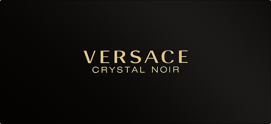 Versace Crystal Noir - Набір (edt 5 + b/l 25 + sh/g 25) — фото N1