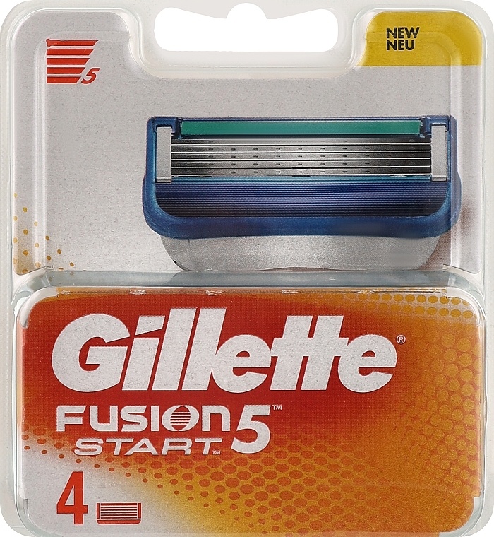 Сменные кассеты для бритья, 4 шт - Gillette Fusion 5 Start — фото N1