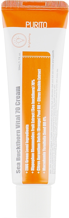 Витаминный крем с облепихой и мандаринами - Purito Sea Buckthorn Vital 70 Cream — фото N2