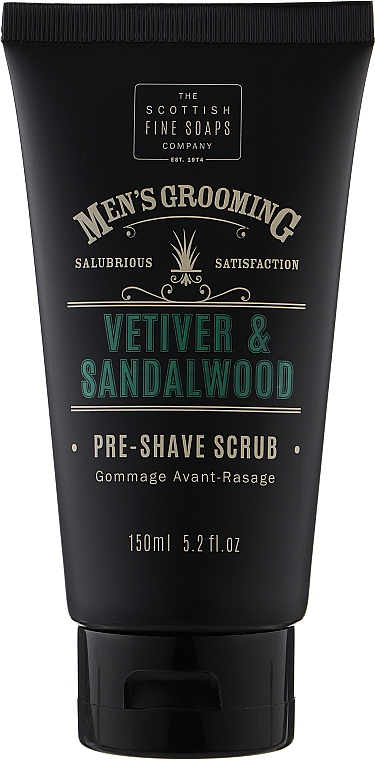 Скраб перед бритьем - Scottish Fine Soaps Vetiver & Sandalwood Pre-shave Scrub