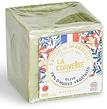 Традиційне Марсельське мило - La Corvette Cube Olive 72% Soap Limited Edition — фото N2