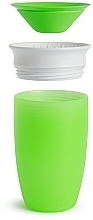 Чашка-непроливайка з кришкою, зелена, 296 мл - Miracle — фото N2