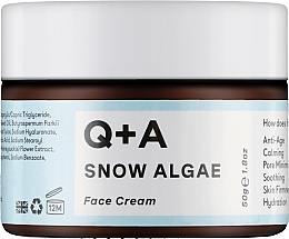 Парфумерія, косметика Крем для обличчя зі сніговою водорістю - Q+A Snow Algae Intensiv Face Cream