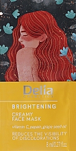 Маска для обличчя кремова "Освітлення" - Delia Cosmetics Brightening Creamy Face Mask — фото N1