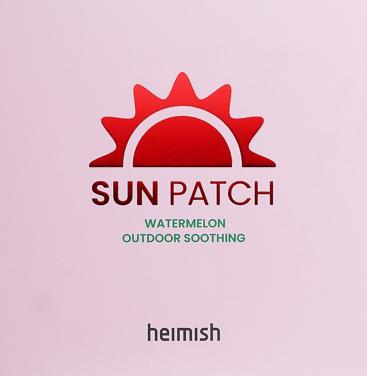Зволожувальні патчі для захисту від шкідливого UV-випромінювання - Heimish Watermelon Outdoor Soothing Sun Patch — фото N2