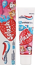 Зубна паста для дітей 3-8 років, полунична - Aquafresh Splash Toothpaste Strawberry — фото N2