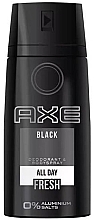 Духи, Парфюмерия, косметика Дезодорант-аэрозоль - Axe Black Bodyspray Deodorant All Day Fresh