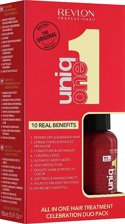 Набір - Revlon Professional UniqOne Hair Treatment Celebration Duo Pack (h/mask/150ml + h/mask/50ml)