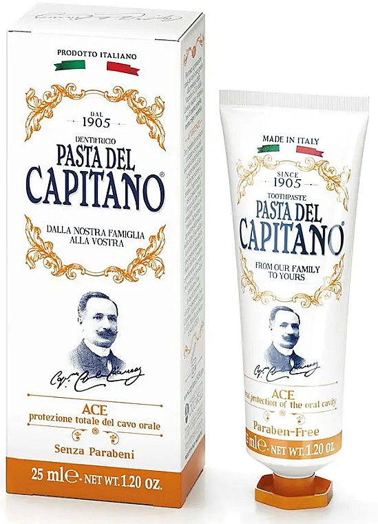Зубна паста з вітамінами А, С, Е - Pasta Del Capitano 1905 Ace Toothpaste Complete Protection — фото N4