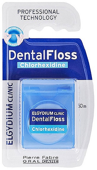 Зубная нить с хлоргексидином - Elgydium Clinic Dental Floss Chlorhexidine — фото N1