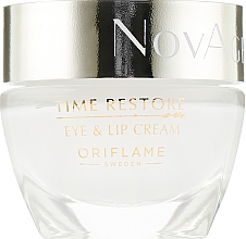 Омолоджувальний крем для контурів очей та губ - Oriflame NovAge Time Restore Eye & Lip Cream — фото N2