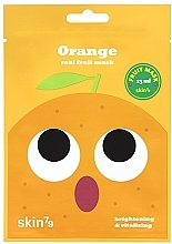 Освітлювальна тканинна маска з екстрактом апельсина - Skin79 Real Fruit Mask Orange — фото N1