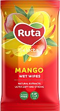 Парфумерія, косметика Вологі серветки з екстрактом манго - Ruta Selecta Mango