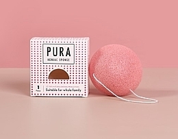 Спонж конняку, розовый - Sister Young PURA Konjac Sponge Pink — фото N3