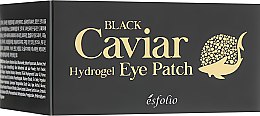 Гидрогелевые патчи под глаза с черной икрой - Esfolio Black Caviar Hydrogel Eye Patch — фото N3