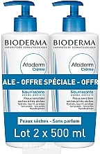 Набор - Bioderma Atoderm (cream/2x500ml) — фото N1