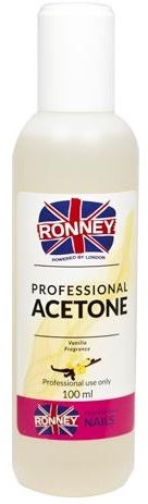 Засіб для зняття лаку "Ваніль" - Ronney Professional Acetone Vanilia