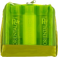 Парфумерія, косметика Набір - Body Resort Oriental Pear Travel Kit (sh/gel/100ml + b/milk/100ml + sh/100ml)